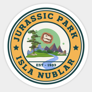 Jurassic Park Isla Nublar Sticker